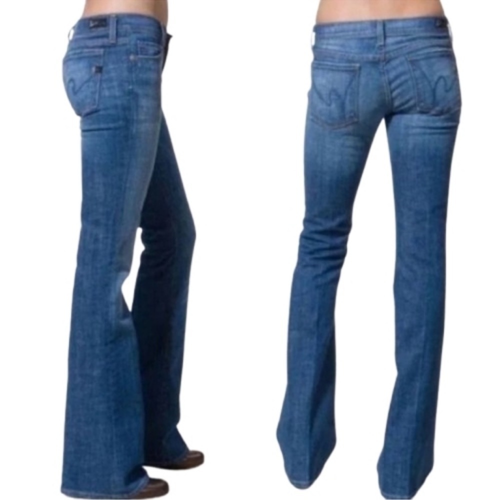 Citizens Of Humanity Ingrid Low Rise Flare Jeans Blue Size 28